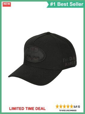 Batman Symbol Embroidery PU Inlay Poly Wool Snapback Baseball Cap